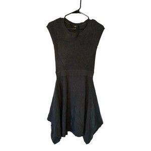 Mossimo Ribbed Sweater Dress, fit and flare,  Women’s M Charcoal